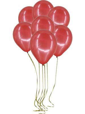 Fırsat Ayı Fırsatayı  100'LÜ Lateks Pastel Balon Kırmızı
