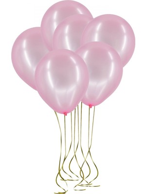 Fırsat Ayı Fırsatayı  25'li Lateks Metalik Balon Pembe