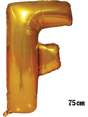 Fırsat Ayı Fırsatayı  75 cm F Harfi Folyo Balon Altın