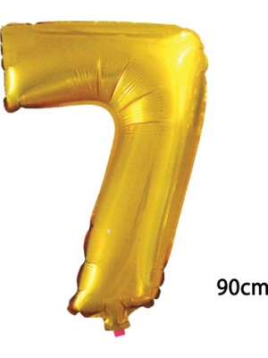 Fırsat Ayı Fırsatayı  90 cm 7 Rakamı Folyo Balon Altın