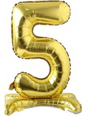 Pembecin  Ayakta Durabilen Gold Rakam Folyo Balon