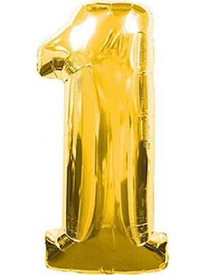 Pembecin  Balon 1 Rakam Folyo Balon Altın 40'inch