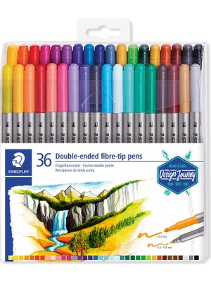 Staedtler 3200 TB36 Çift Uçlu Keçeli Kalem Seti 36 Renk