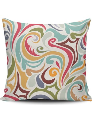 Alkan Homes Kırlent Dünyası Modern Desenli Dijital Baskılı Kırlent Kılıfı