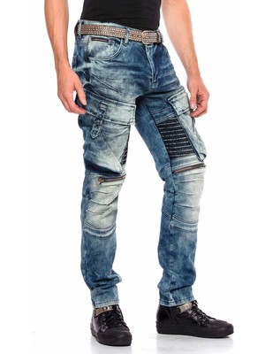 Cipo & Baxx CD523 Kargo Cep Eskitilmiş Bol Hip Hop Pantolon