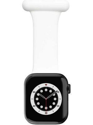 MobaxAksesuar Apple Watch 44/45/46/49mm Çanta Gömlek Askılı Silikon Kordon 44
