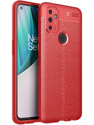 MobaxAksesuar One Plus Nord N100 Kılıf Deri Tarzı Niss Silikon Case