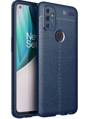 MobaxAksesuar One Plus Nord N100 Kılıf Deri Tarzı Niss Silikon Case