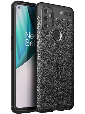 MobaxAksesuar One Plus Nord N100 Kılıf Deri Tarzı Niss Silikon Case