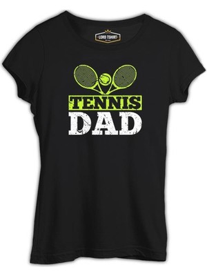 Lord T-Shirt Tenis - Baba Siyah Bayan Tshirt