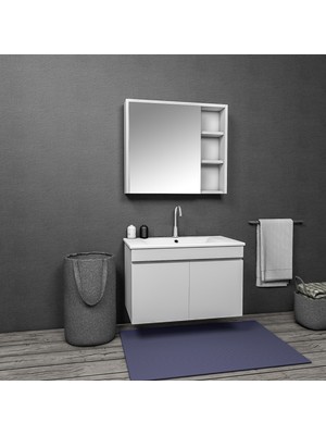 Ertekpa Galata Banyo Dolabı Takımı  75 cm Beyaz