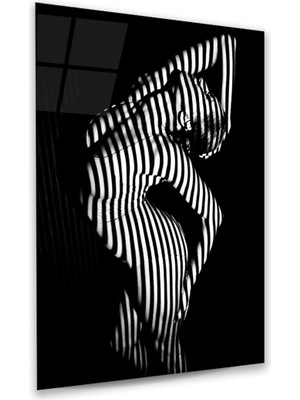 Glass Art Kadın Dikey Cam Tablo