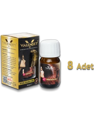 Valensey E Vitaminli Yılan Yağı Saç Bakım Yağı 20 ml x 8 Adet