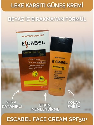 Escabel Yüz Koruyucu Güneş Kremi SPF50+ 75 ml