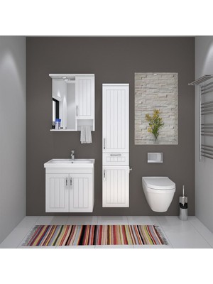 Denko Lotus 60 cm Banyo Dolabı Takımı Boy Dolaplı