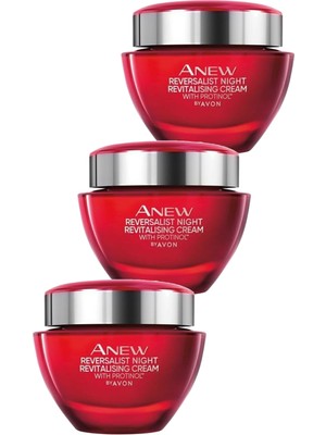Avon Anew Reversalist Yenileyici Gece Kremi 50 Ml. Üçlü Set