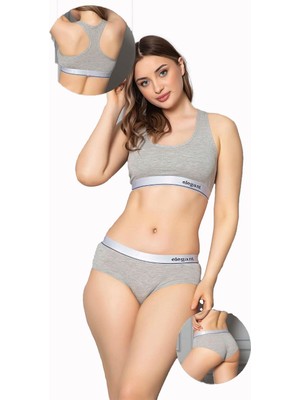 Elegant YG-23002 Kadın Büstiyer-Hipster Takım