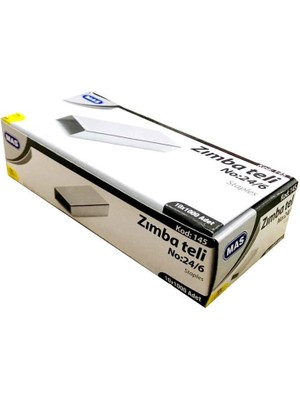 MAS Zımba Teli 24/6 145 10 Kutu 10000 Adet Sarf Malzemeleri Beyaz Renkli