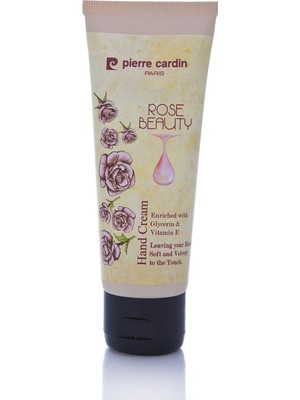Pierre Cardin 75 ml Gül Özlü Nemlendirici El Kremi Huzurlu Aroma ile Besleyici ve Yumuşatıcı
