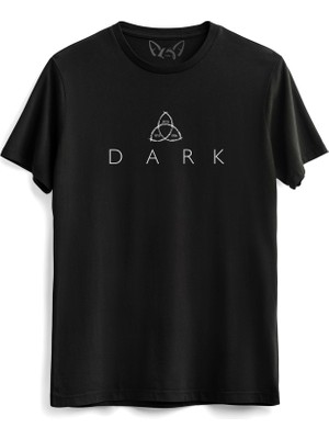 Alfa Tshirt Dark Resimli Dijital Baskılı  Siyah Tshirt