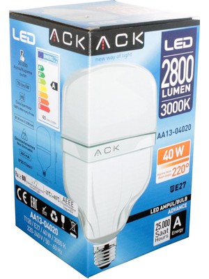 Ack Iç Mekan LED Ampul 220V - 40W
