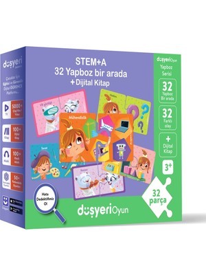 Düşyeri Stem-A 32 Yapboz Bir Arada 32 Parça