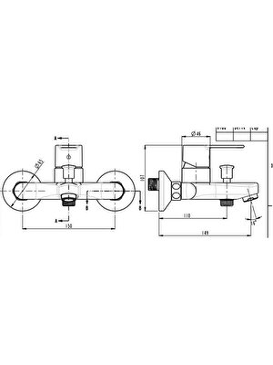 Artema A42676 Win S Banyo Bataryası