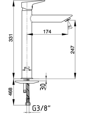 Ar Fia Yüksek ( Çanak ) Lavabo Bataryası 102188089