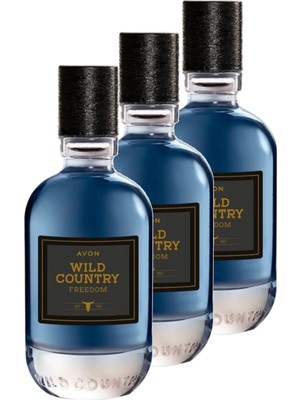 Avon Wild Country Freedom Erkek Parfüm Edt 75 Ml. Üçlü Set