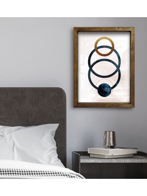 Bk Gift Yatak Odası Konseptli Doğal Masif Ahşap Çerçeveli Tablo 45X65CM-68