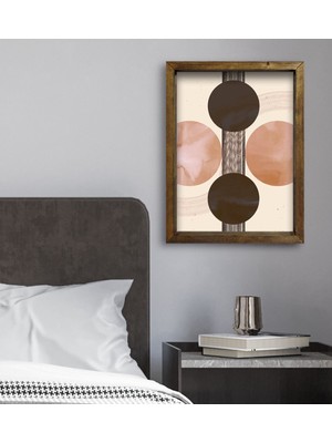 Bk Gift Yatak Odası Konseptli Doğal Masif Ahşap Çerçeveli Tablo 45X65CM-50