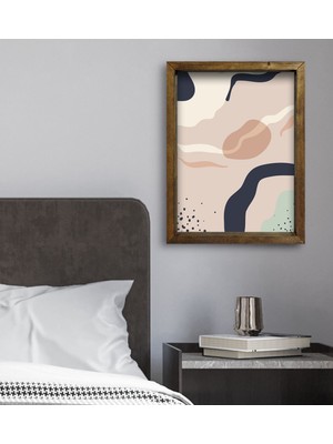 Bk Gift Yatak Odası Konseptli Doğal Masif Ahşap Çerçeveli Tablo 45X65CM-47