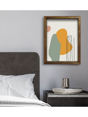 Bk Gift Yatak Odası Konseptli Doğal Masif Ahşap Çerçeveli Tablo 45X65CM-44