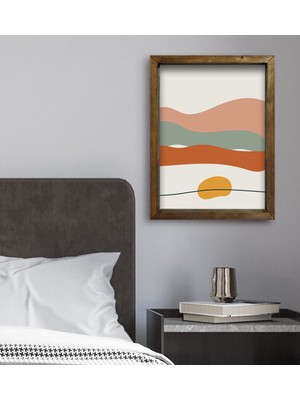 Bk Gift Yatak Odası Konseptli Doğal Masif Ahşap Çerçeveli Tablo 45X65CM-41