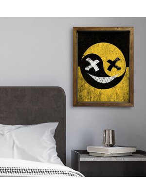 Bk Gift Yatak Odası Konseptli Doğal Masif Ahşap Çerçeveli Tablo 45X65CM-87