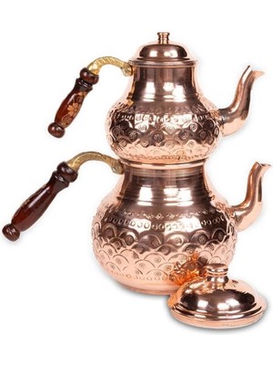 Global Marketin Baskılı Dövme Bakır Çaydanlık Bakır Renk