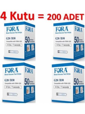 Fora G20 Şeker   Strip x 4 Kutu
