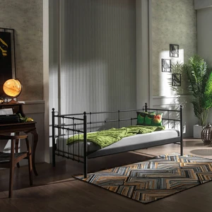 Lalas Daybed Tek Kişilik Sedir Divan Metal Karyola 90x200