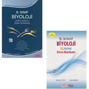 Esen Yayınları 9. Sınıf Biyoloji Üçrenk Soru Bankası ve Konu Özetli Soru Bankası Fırsat Seti