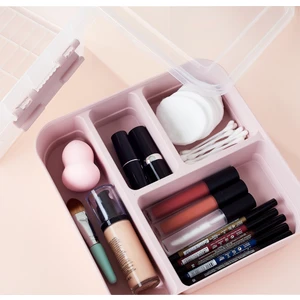 Gondol Plastik Gondol Bölmeli Makyaj ve Takı Saklama Kutusu