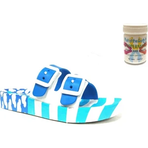 Gzr Erkek Çocuk Plaj Ev Banyo Deniz Havuz Günlük Terlik 50ML Nane Ferahlığı Topuk Çatlağı ve Nasır Giderici Krem