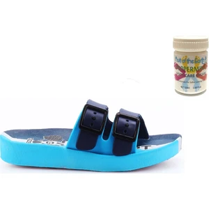 Gzr Erkek Çocuk Plaj Ev Banyo Deniz Havuz Günlük Terlik 50ML Nane Ferahlığı Topuk Çatlağı ve Nasır Giderici Krem