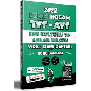 Benim Hocam Yayınları 2022 TYT - AYT Din Kültürü Video Ders Defteri ve Soru Bankası + Tohumlu Kalem