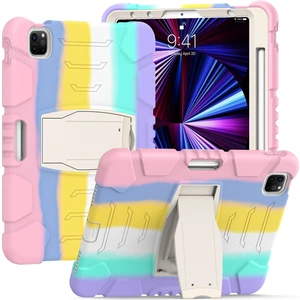 iPad Pro 11 2021 / 2020 / 2018 Kılıf(Renkli Pembe) Sunsky iPad Pro 11 2021 / 2020 / 2018 Kılıf(Kiraz Çiçekleri Pembe) (Yurt Dışından)