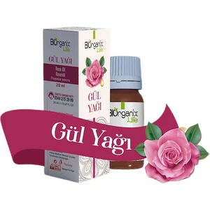 Biorganix Life Organik Gül Yağı Şişede 20 ml