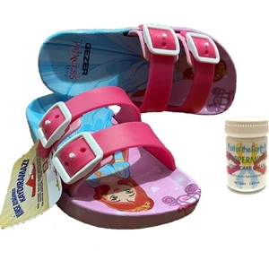 Gzr Kız Çocuk Plaj Ev Banyo Deniz Havuz Günlük Terlik 50ML Nane Ferahlığı Topuk Çatlağı ve Nasır Giderici Krem