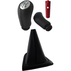 Clio 4 Deri Kaplama Vites Topuzu ve Körüğü Siyah Takım 5 Ileri