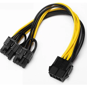 8 Pin Power Ayırıcı Pci-E Molex 8 Pin Çoklayıcı Kablo 30CM Uzunluk