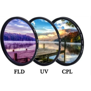 77 mm Slim Filtre Seti , Slim Koruyucu Uv, Slim Cpl Polarize , Slim Fld Florasan, Koruma Paketiyl