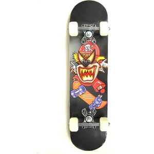 Zımparalı Baskılı 61 cm Slikon Tekerli Kaykay